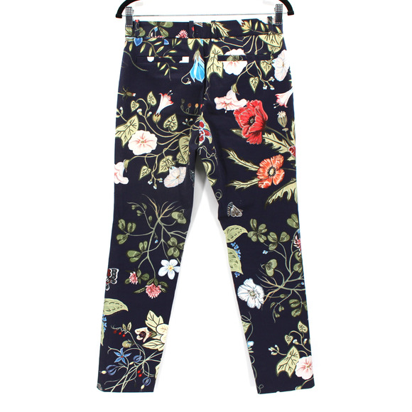 Gucci Floral Print Trousers - Black and Multicolor - Picture 2 of 7